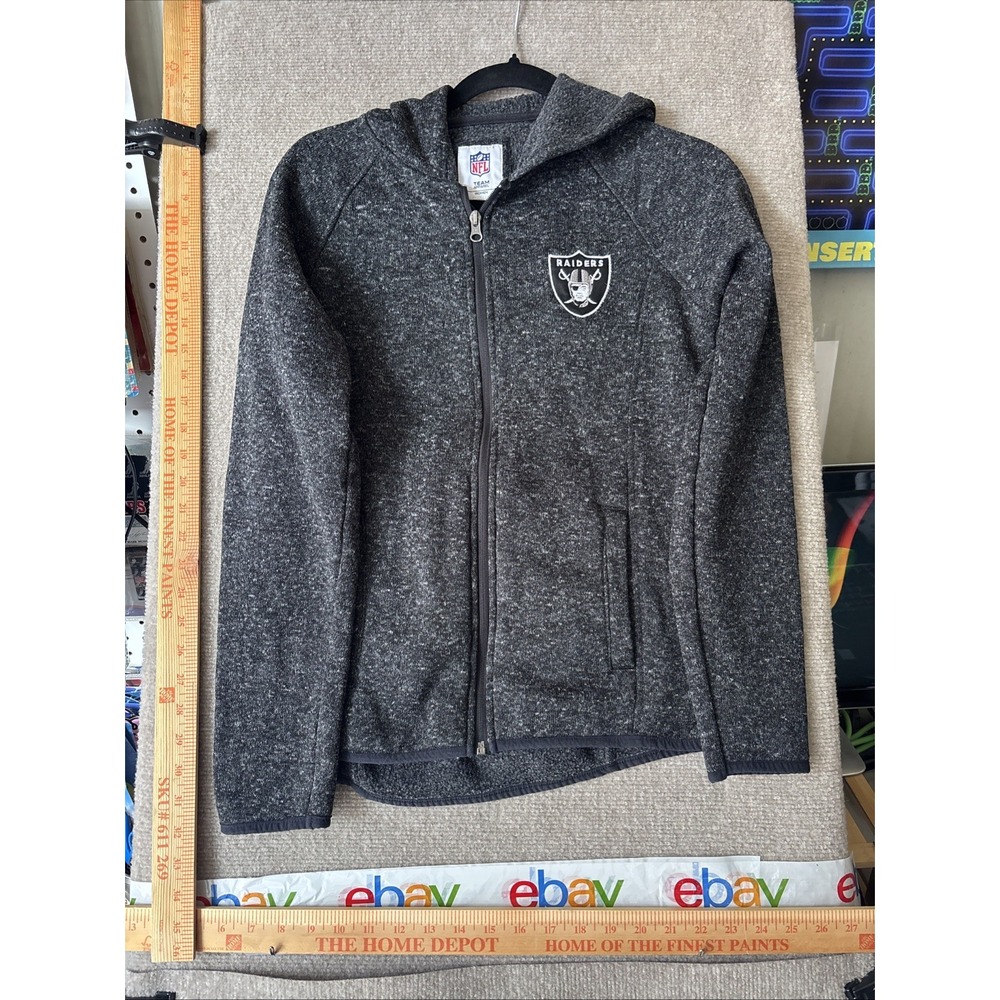 NFL Oakland Raiders G-III For Her Women's Kick Off Full Zip Jacket - Size Small